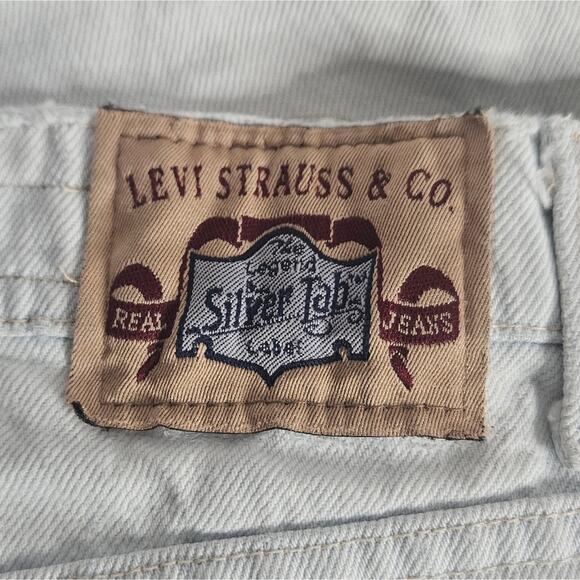 VTG 1992 Lightwash Levi's Silvertab Jeans - Student Cut 29x32 (27x31) - Picture 5 of 10